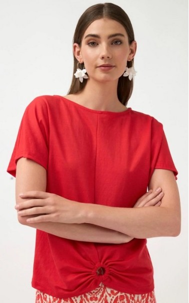 CAMISETA LISA DETALLE ARO TINT CASUAL 