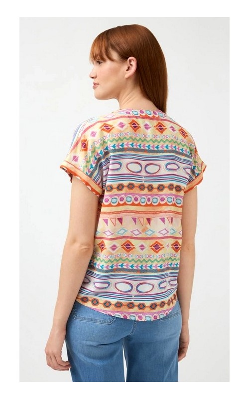 BLUSA ESTAMPADA CUELLO MAO TINT CASUAL 