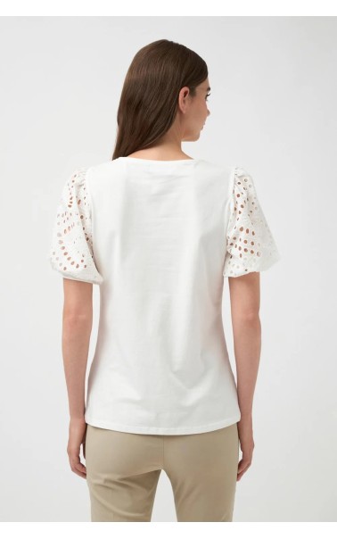 CAMISETA LISA CALADA MANGAS Y ESCOTE TINT CASUAL 