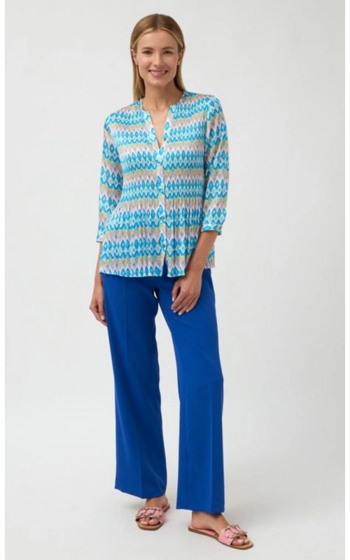 BLUSA PLISADA ESTAMPADA BARI CASUAL 