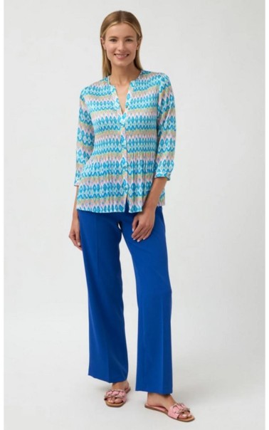 BLUSA PLISADA ESTAMPADA BARI CASUAL 