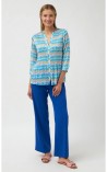 BLUSA PLISADA ESTAMPADA BARI CASUAL 