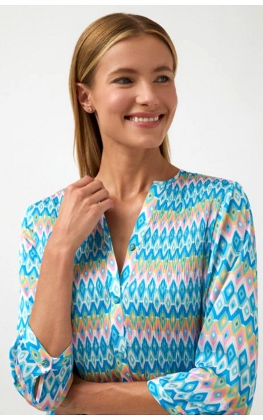 BLUSA PLISADA ESTAMPADA BARI CASUAL 