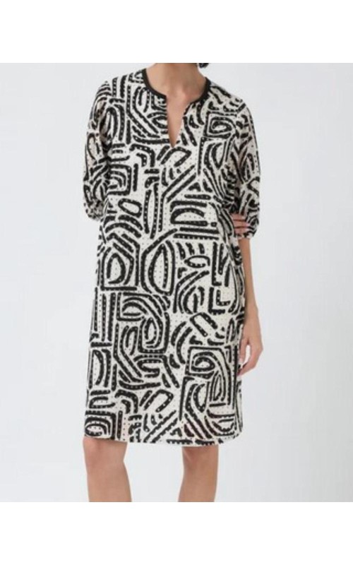 VESTIDO CORTO ESTAMPADO BARI CASUAL 
