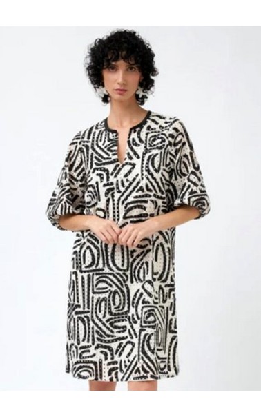 VESTIDO CORTO ESTAMPADO BARI CASUAL 