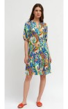 VESTIDO CORTO ESTAMPADO TINT CASUAL 