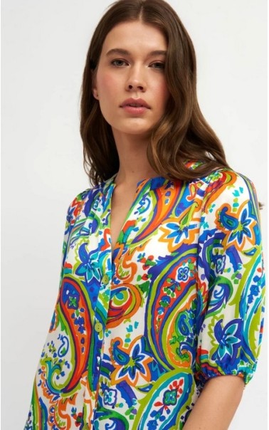 VESTIDO CORTO ESTAMPADO TINT CASUAL 