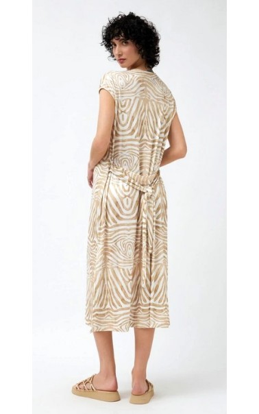 VESTIDO MIDI ESTAMPADO AMPLIO BARI CASUAL 