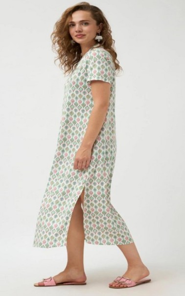 VESTIDO MIDI ESTAMPADO AMPLIO TINT CASUAL