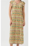 VESTIDO LARGO ESTAMPADO SUELTO TINT CASUAL 