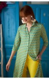 VESTIDO CAMISERO ESTAMPADO TINT CASUAL 