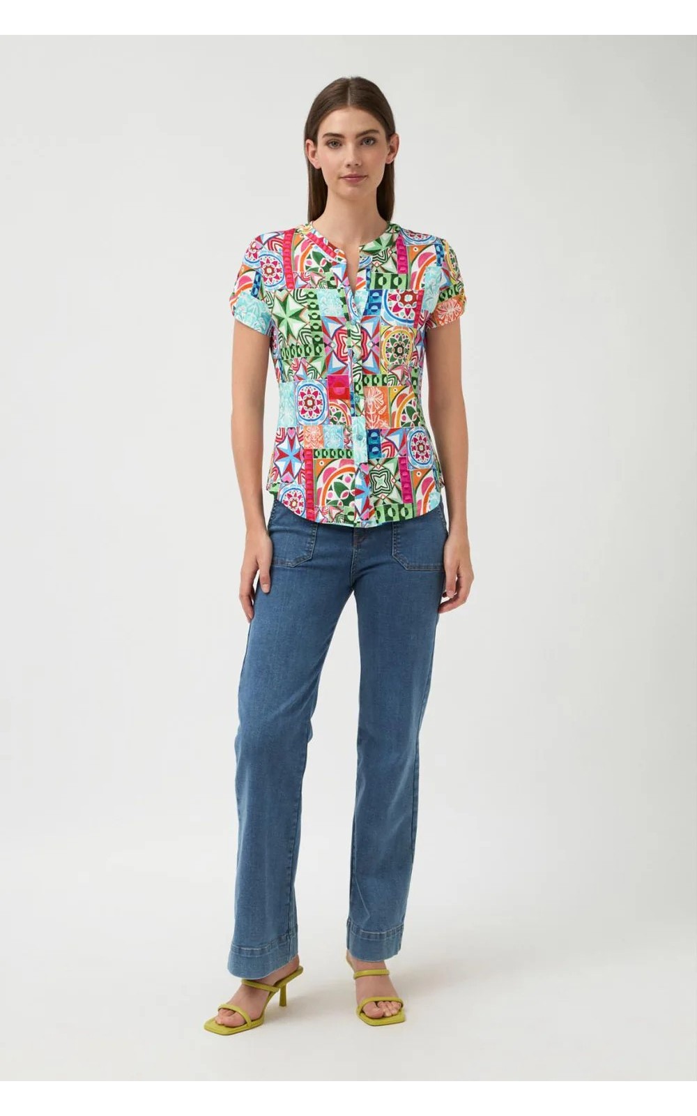 BLUSA ESTAMPADO ETNICO TINT CASUAL 