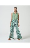 PANTALON MUJER WIDE LEG ESTAMPADO VIVO SURK 