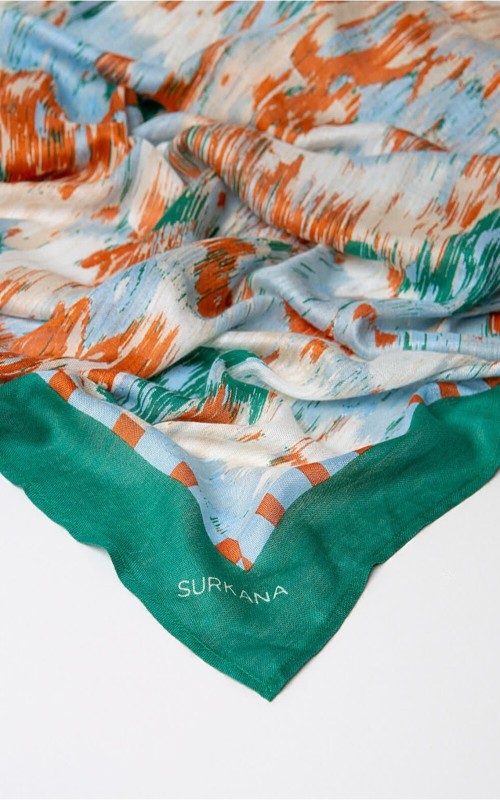 FOULARD ESTAMPADO AZUL SURK 