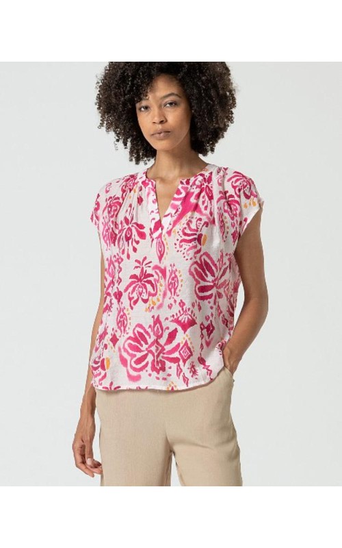 BLUSA MUJER FUIDA CUELLO MAO SURK 