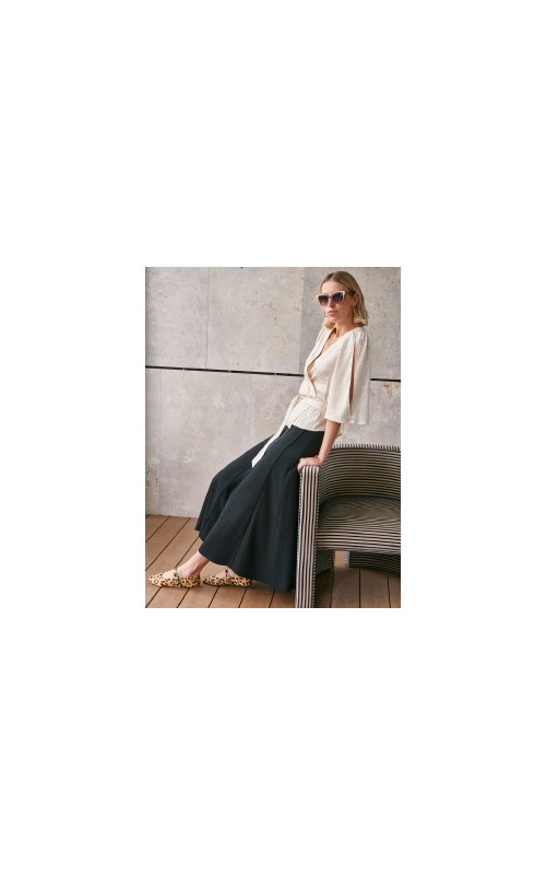 BLUSA INVITADA LISA CRUZADA RASO LAMU 