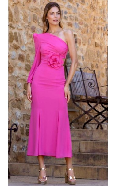 VESTIDO GRADUADA LARGO ESTAMPADO CUTOUT BETZ 