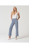 PANTALON MUJER RECTO ESTAMPADO CON CINTURON SURK 