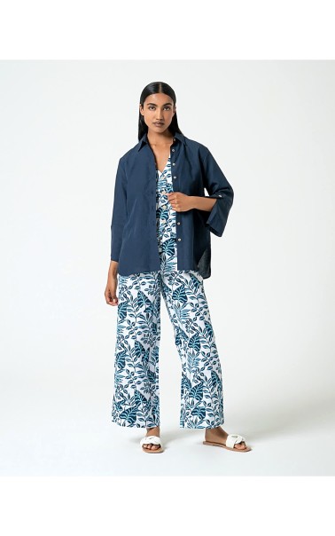 CHALECO MUJER ESTAMPADO LINO SURK 